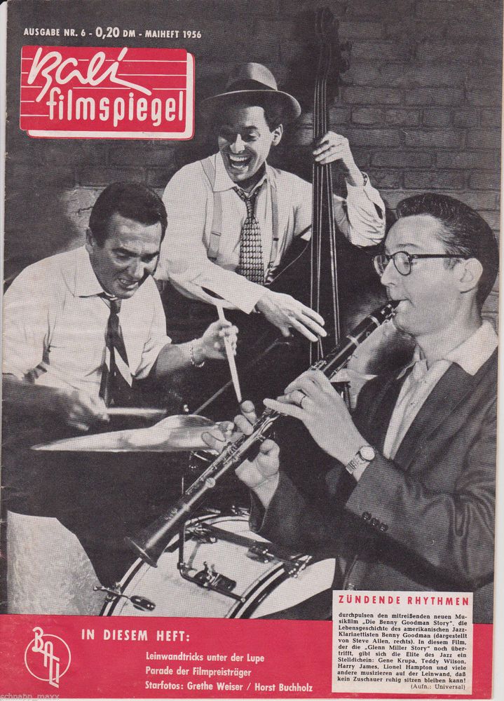 BALI FILMSPIEGEL magazine side cover Issue 6 May 1956