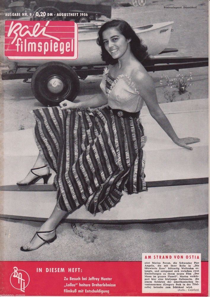 BALI FILMSPIEGEL magazine side cover Issue 9 August 1956