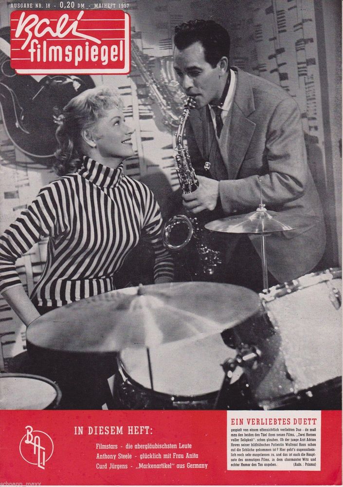 BALI FILMSPIEGEL magazine side cover Issue 18 May 1957