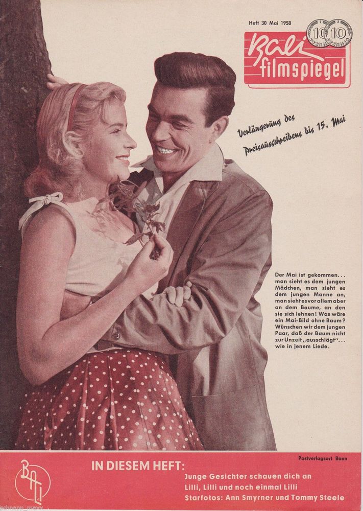 BALI FILMSPIEGEL magazine side cover Issue 30 May 1958