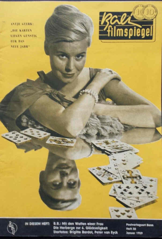 BALI FILMSPIEGEL magazine side cover Issue 38 January 1959