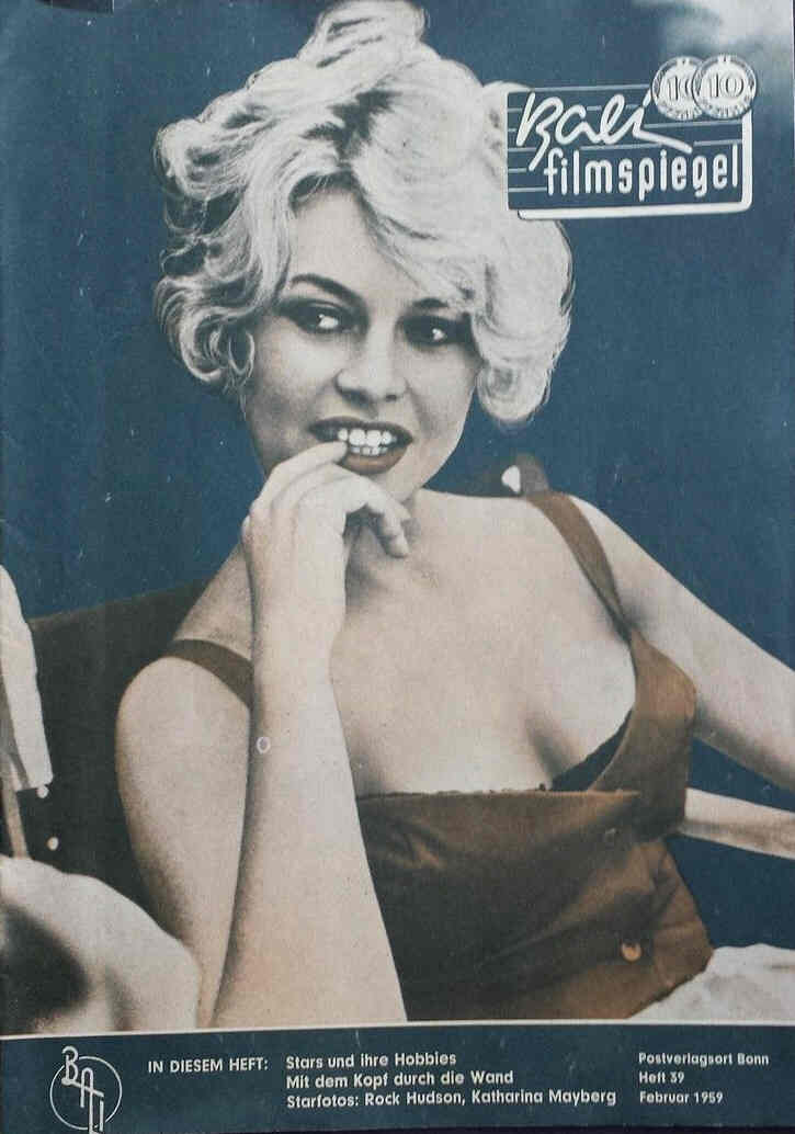 BALI FILMSPIEGEL magazine side cover Issue 39 February 1959