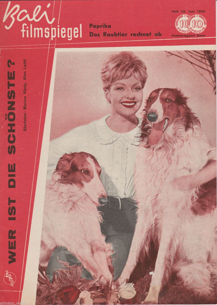 BALI FILMSPIEGEL magazine side cover Issue 43 June 1959