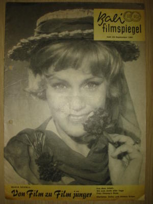 BALI FILMSPIEGEL magazine side cover Issue 69 September 1961