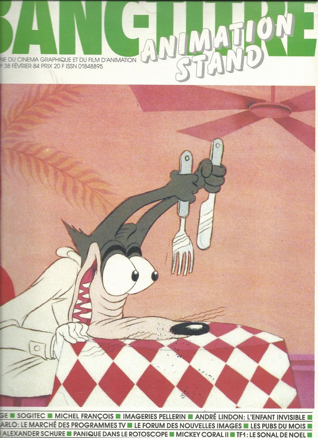 BANC-TITRE magazine side cover Issue 38 February 1984