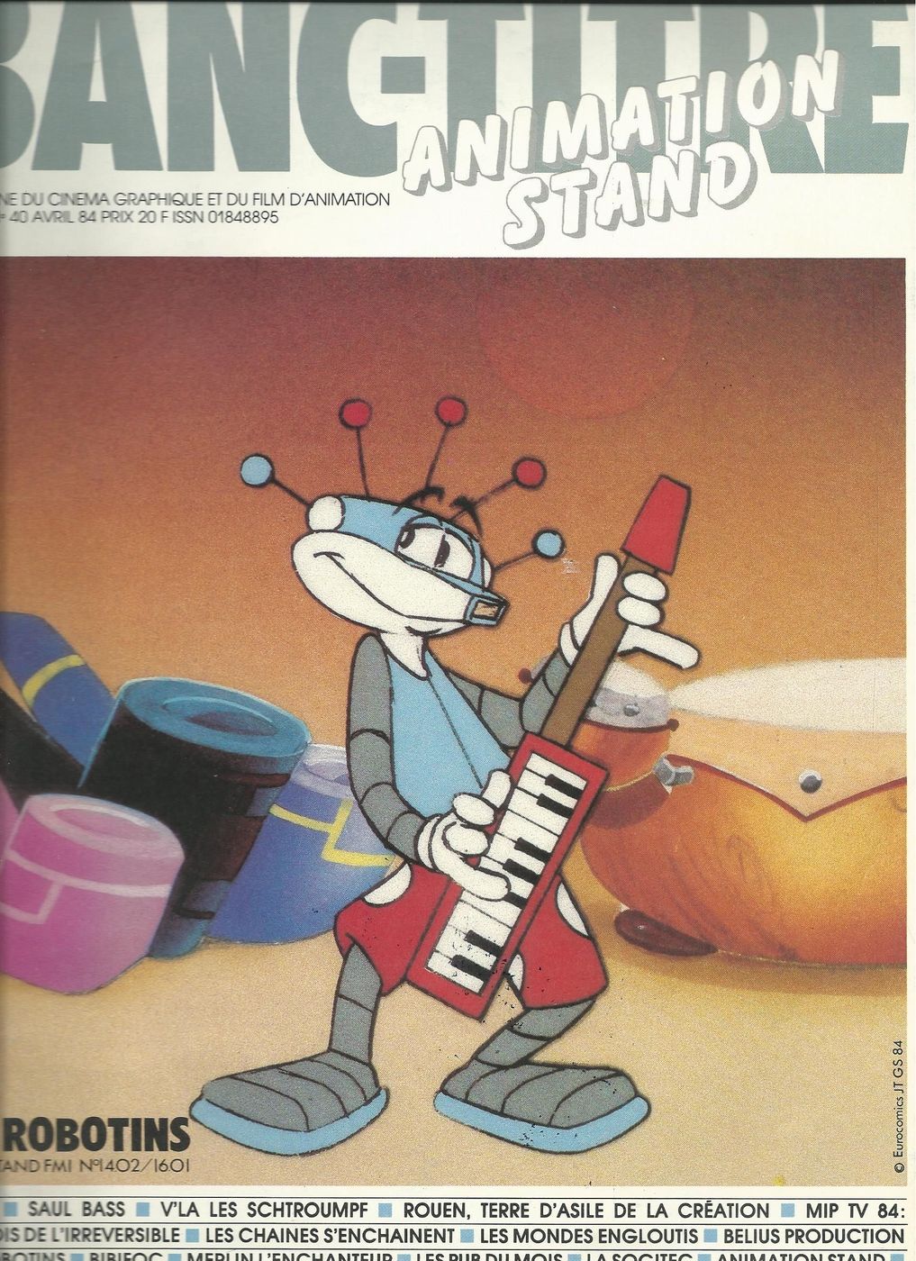 BANC-TITRE magazine side cover Issue 40 April 1984