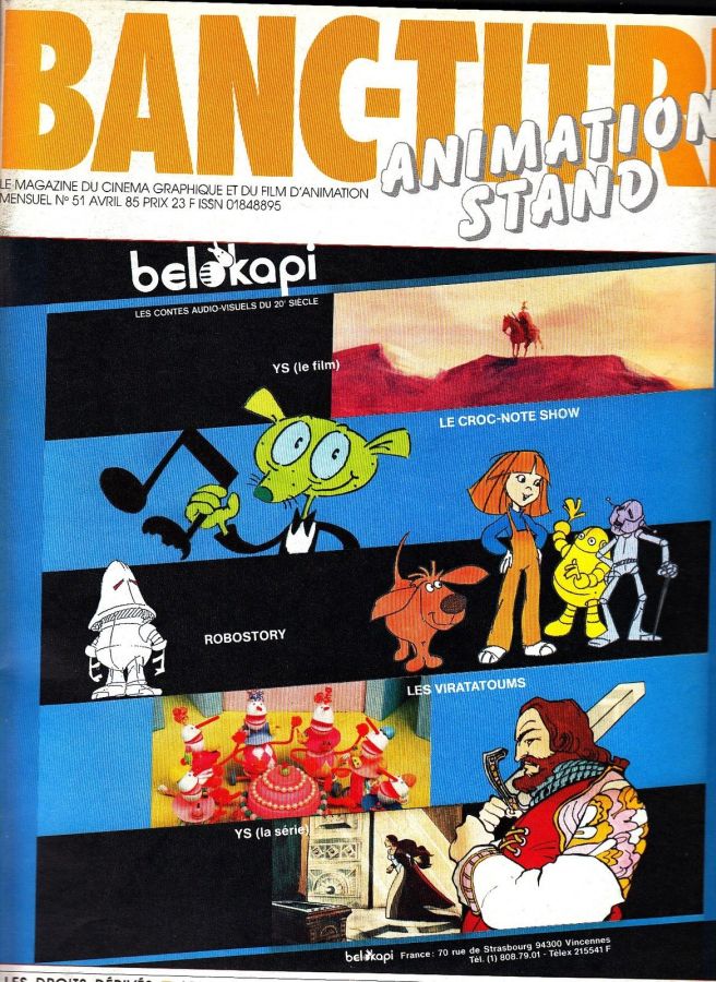 BANC-TITRE magazine side cover Issue 51 April 1985
