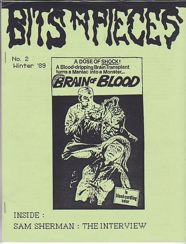 BITS AND PIECES magazine side cover Issue 2 Winter 1989