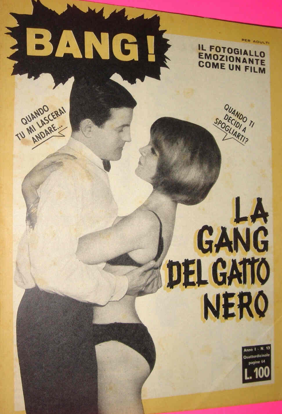 BANG! magazine side cover Issue 13  1966