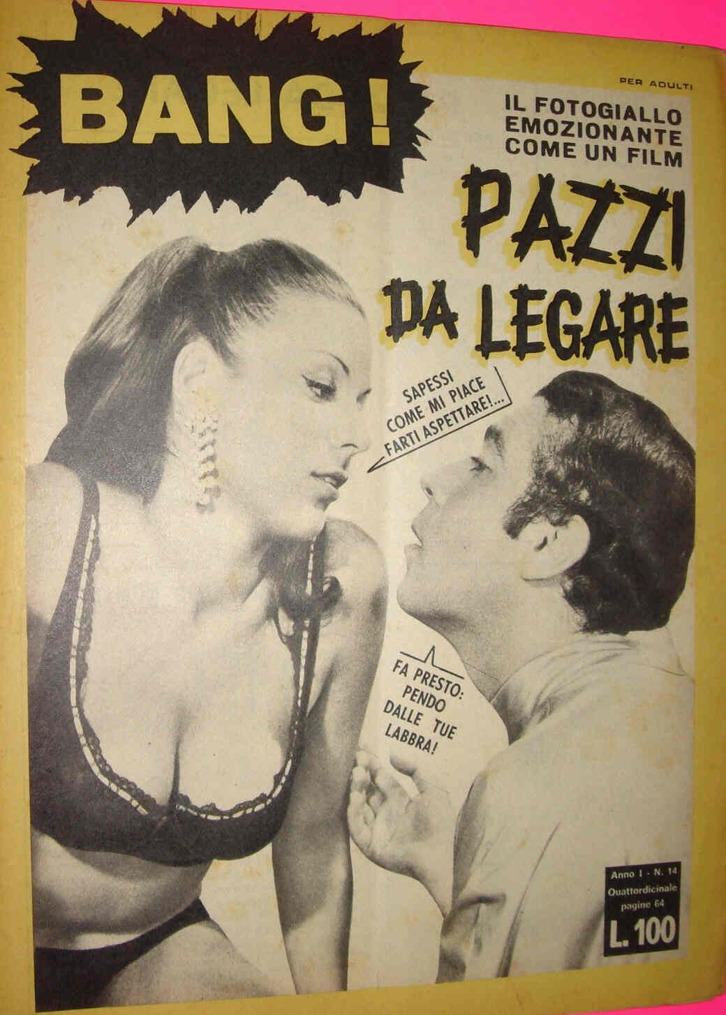 BANG! magazine side cover Issue 14  1966