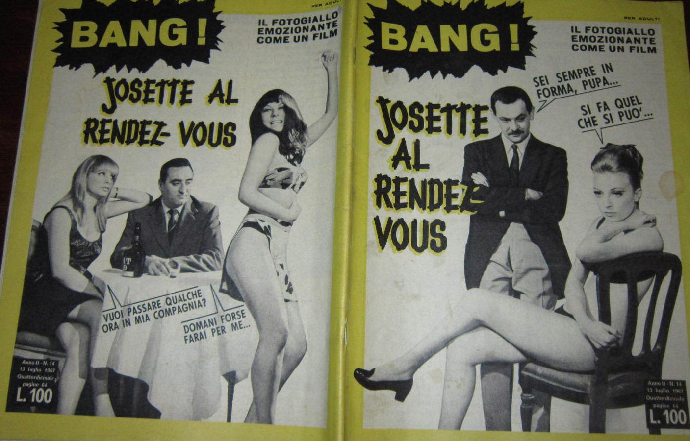 BANG! magazine side cover Issue 14 13 July 1967
