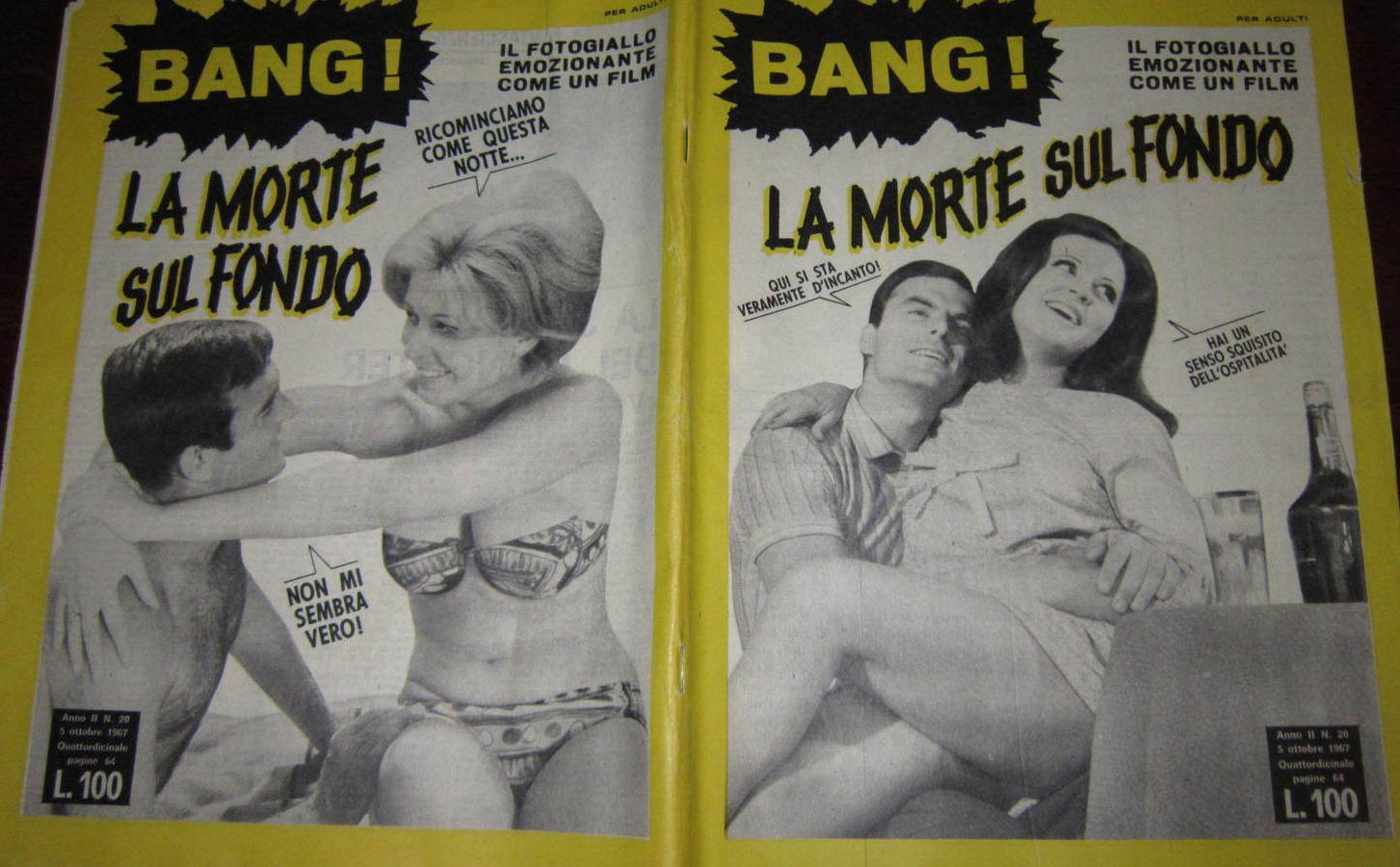 BANG! magazine side cover Issue 20 5 October 1967