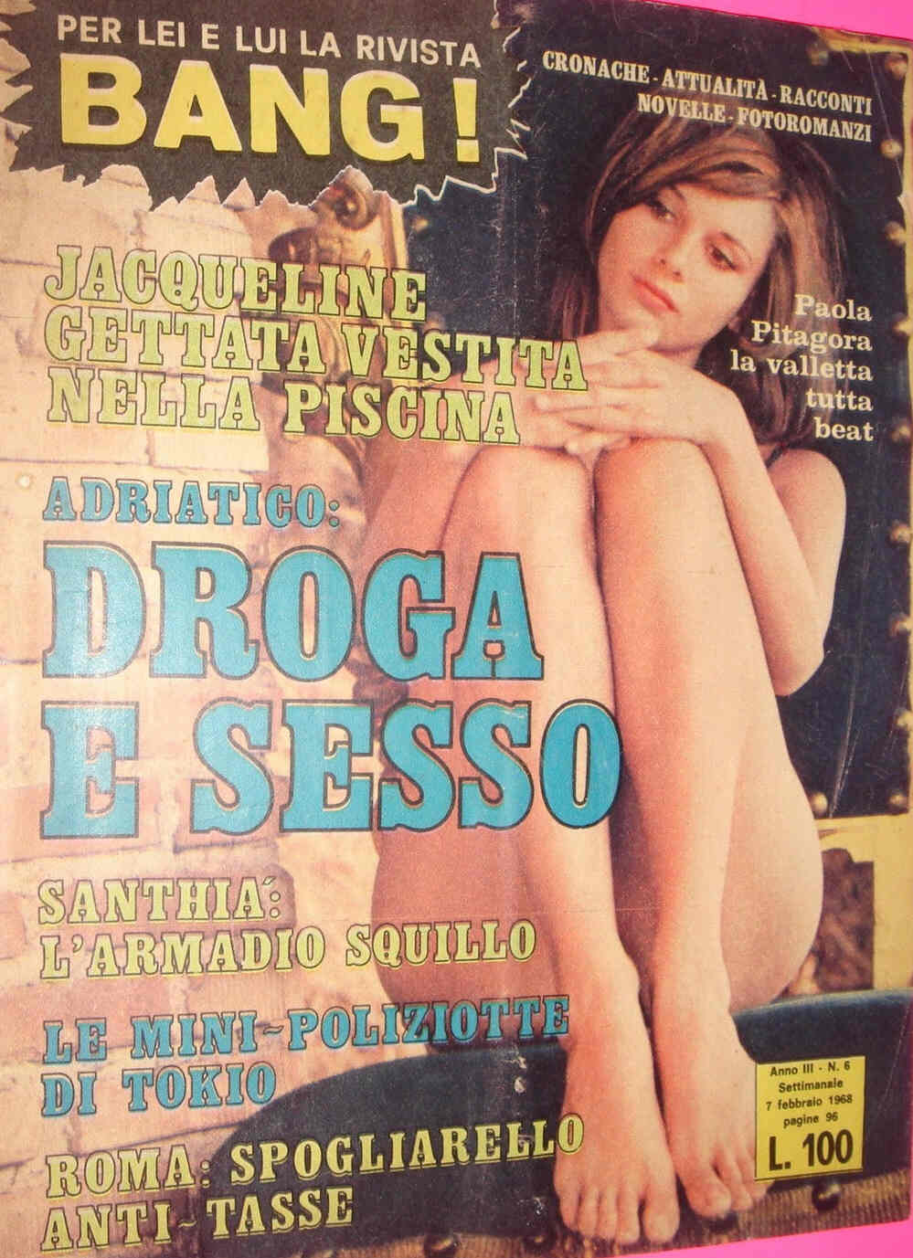 BANG! magazine side cover Issue 6 7 February 1968