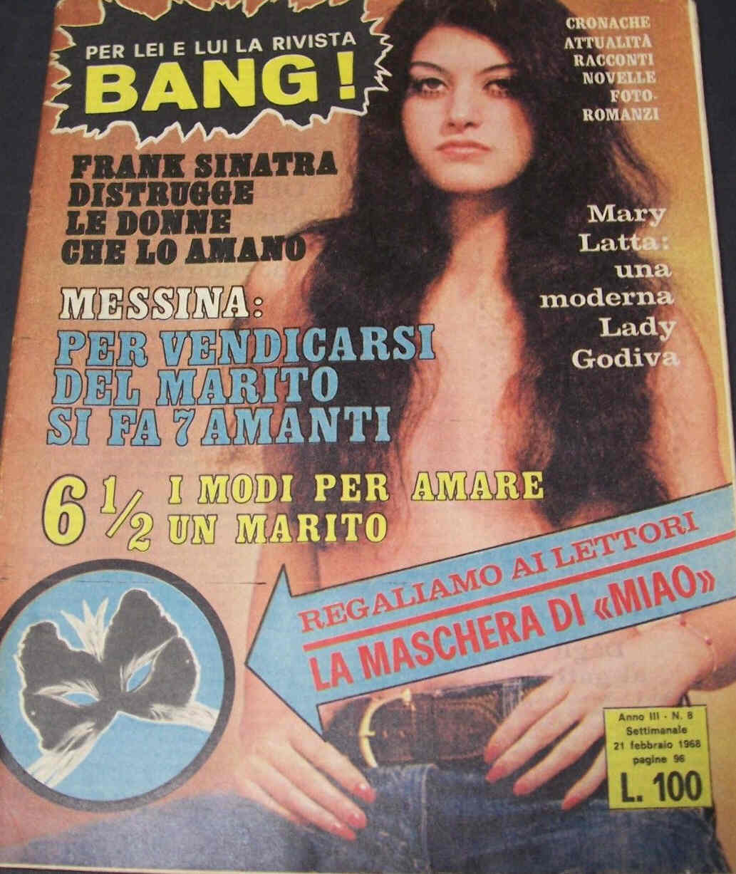 BANG! magazine side cover Issue 8 21 February 1968