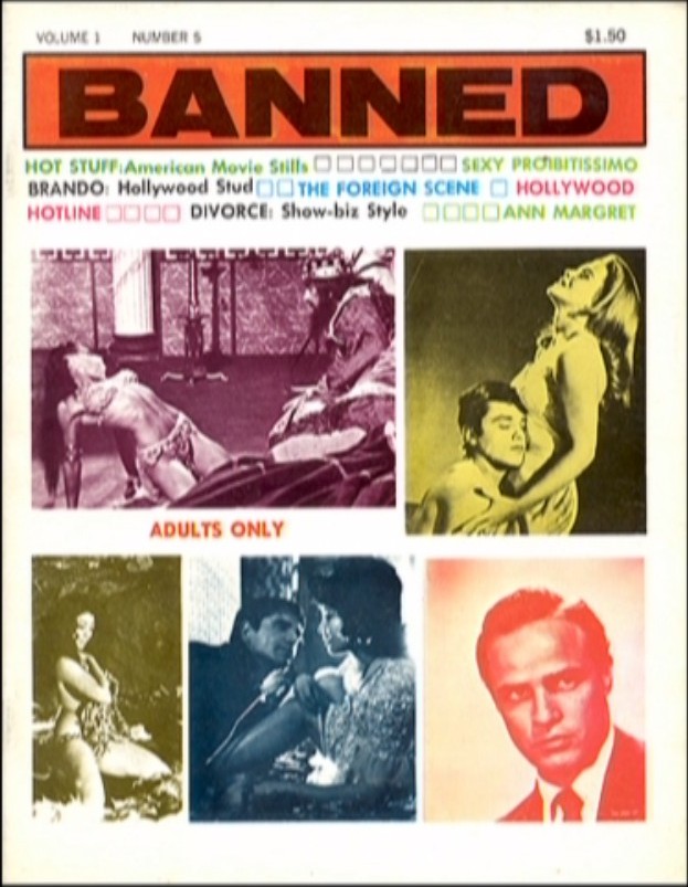 BANNED (PEC) magazine side cover Issue 5  1966