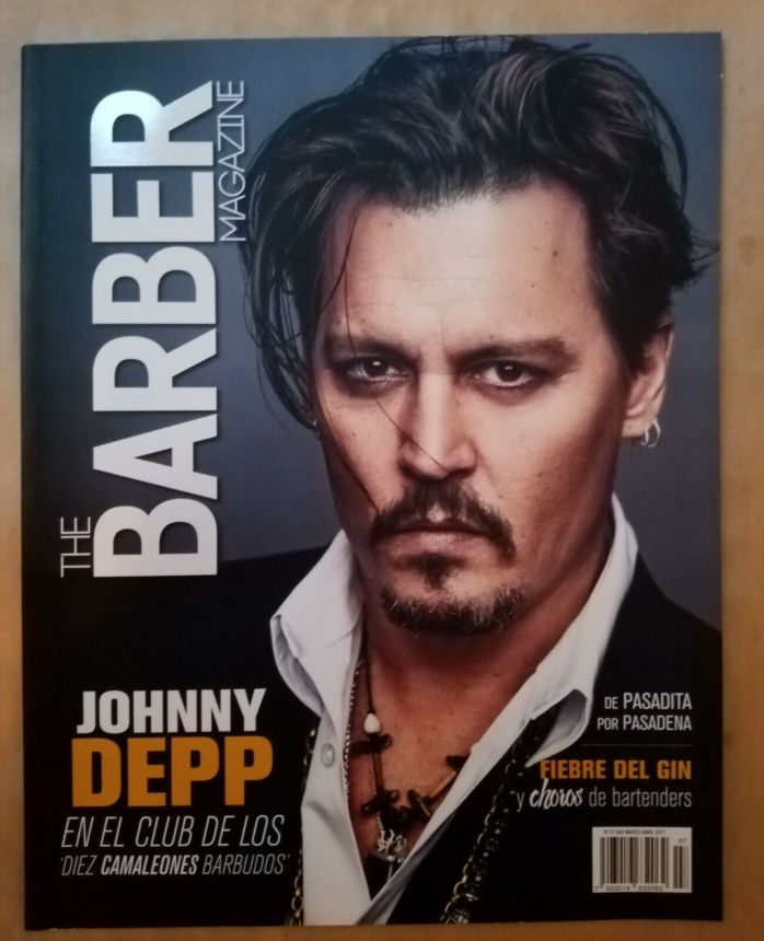 BARBER MAGAZINE magazine side cover  April 2017
