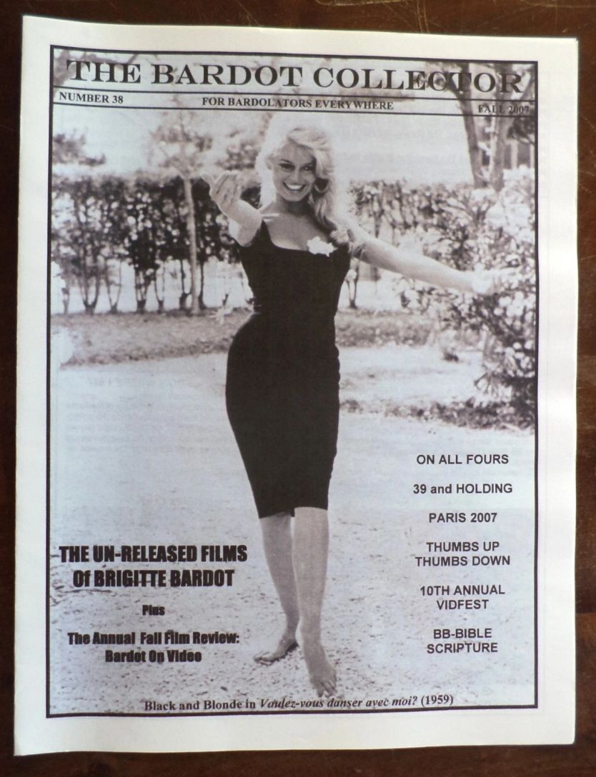 BARDOT COLLECTOR magazine side cover Issue 38 Fall 2007