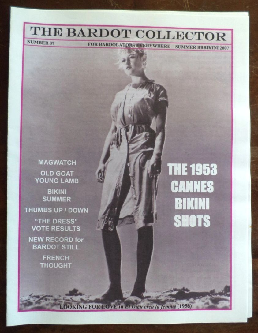 BARDOT COLLECTOR magazine side cover Issue 37 Summer 2007