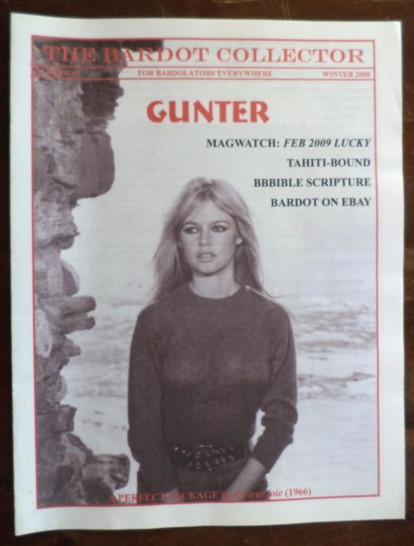 BARDOT COLLECTOR magazine side cover Issue 43 Winter 2008