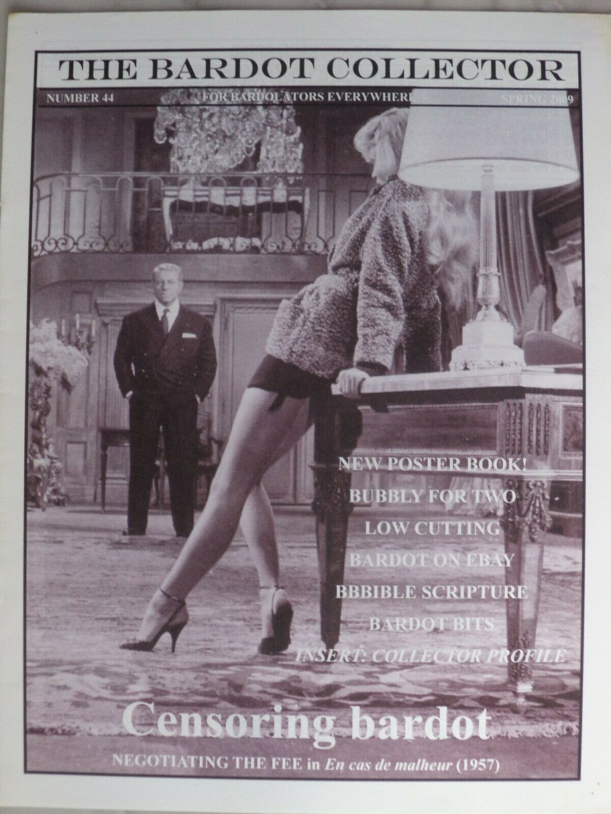BARDOT COLLECTOR magazine side cover Issue 44 Spring 2009