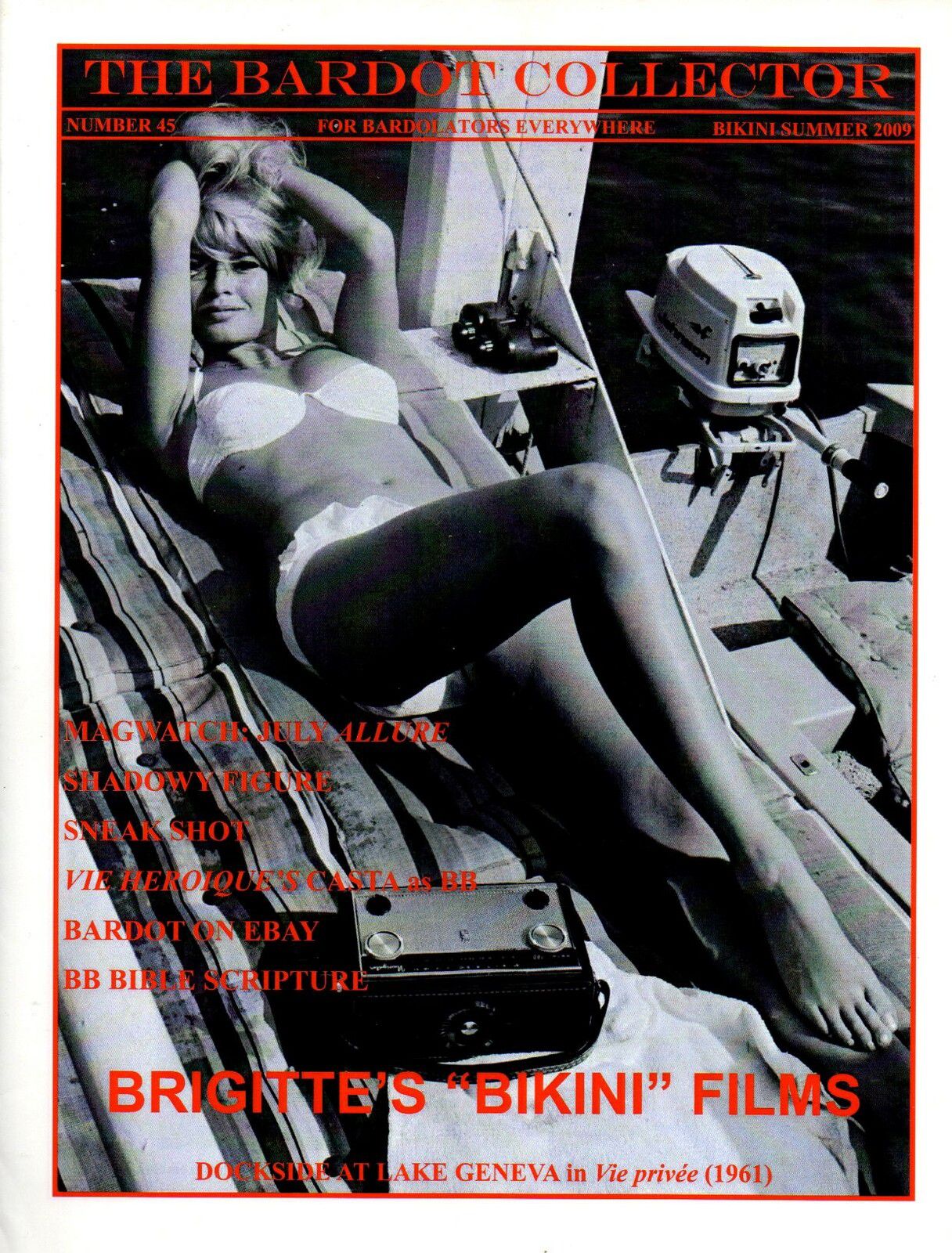 BARDOT COLLECTOR magazine side cover Issue 45 Summer 2009