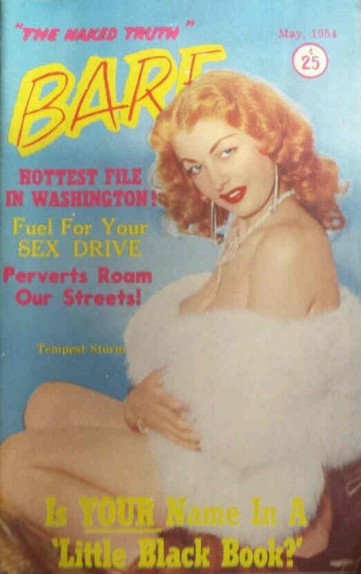 BARE magazine side cover May 1954