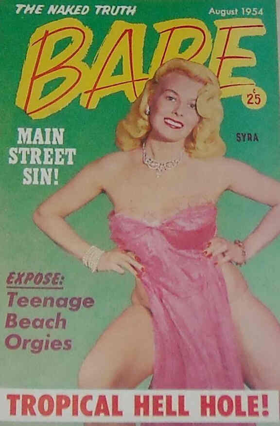 BARE magazine side cover August 1954