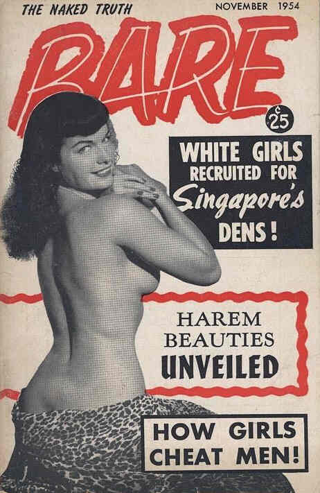 BARE magazine side cover November 1954