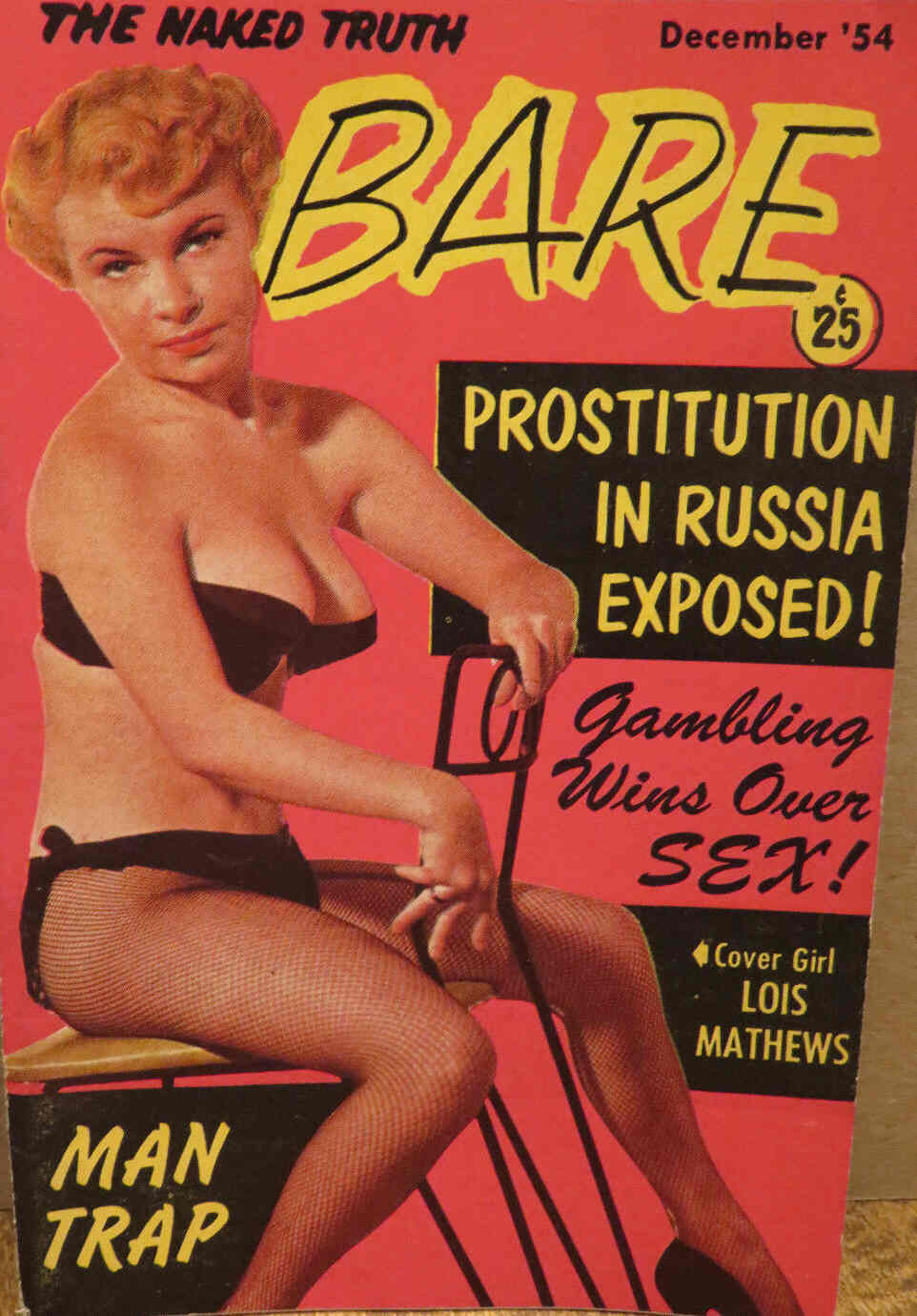 BARE magazine side cover December 1954