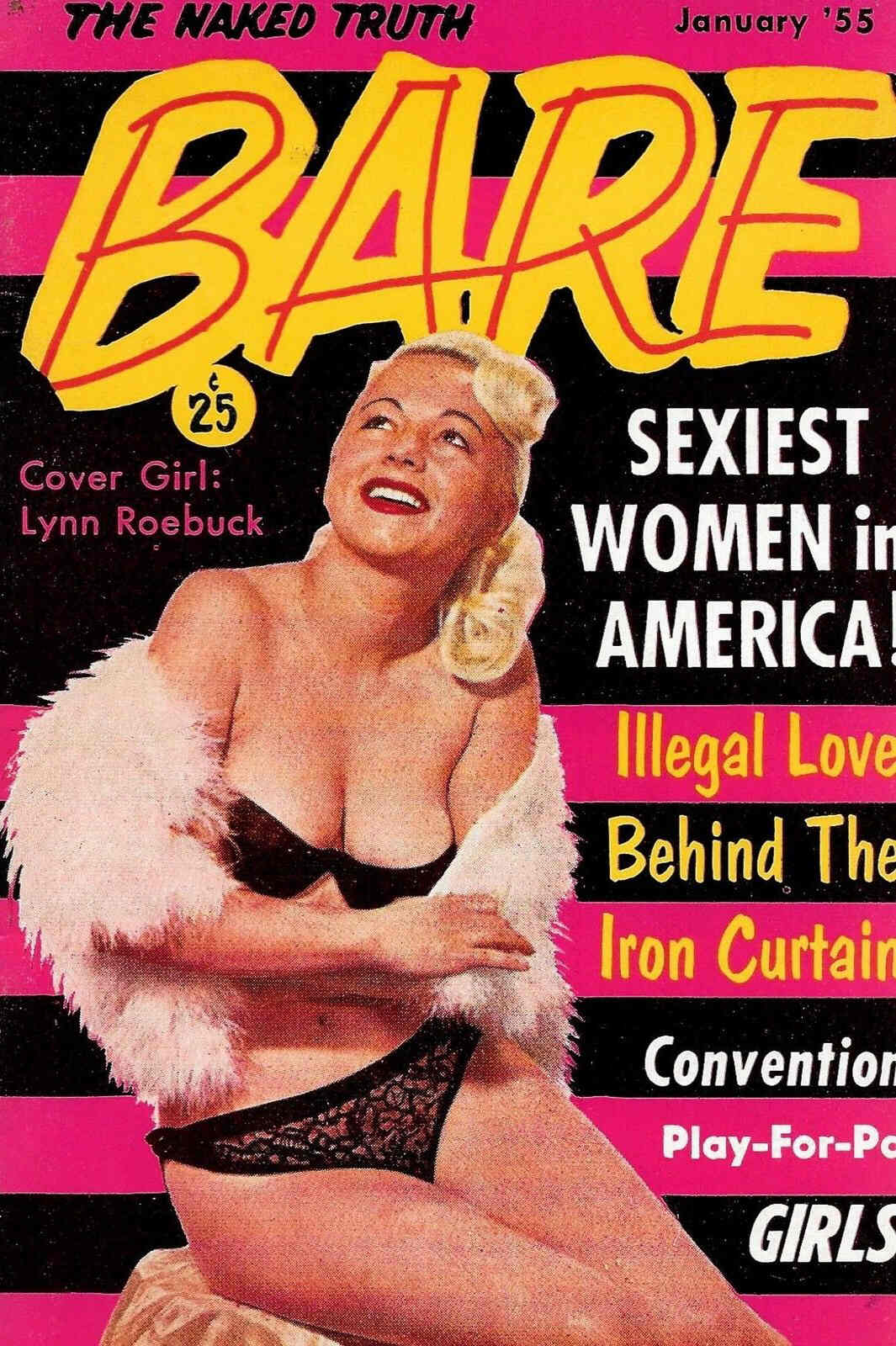 BARE magazine side cover January 1955