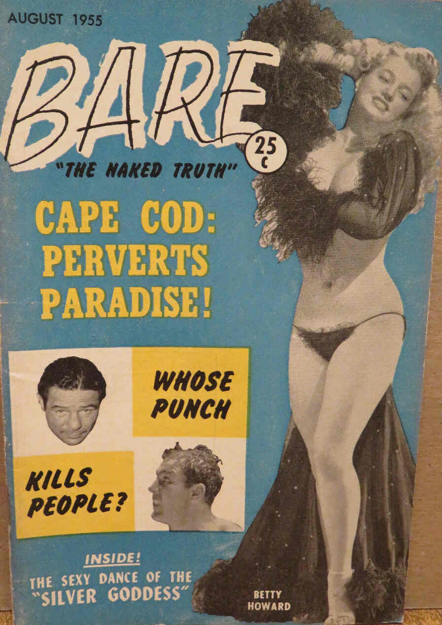 BARE magazine side cover August 1955