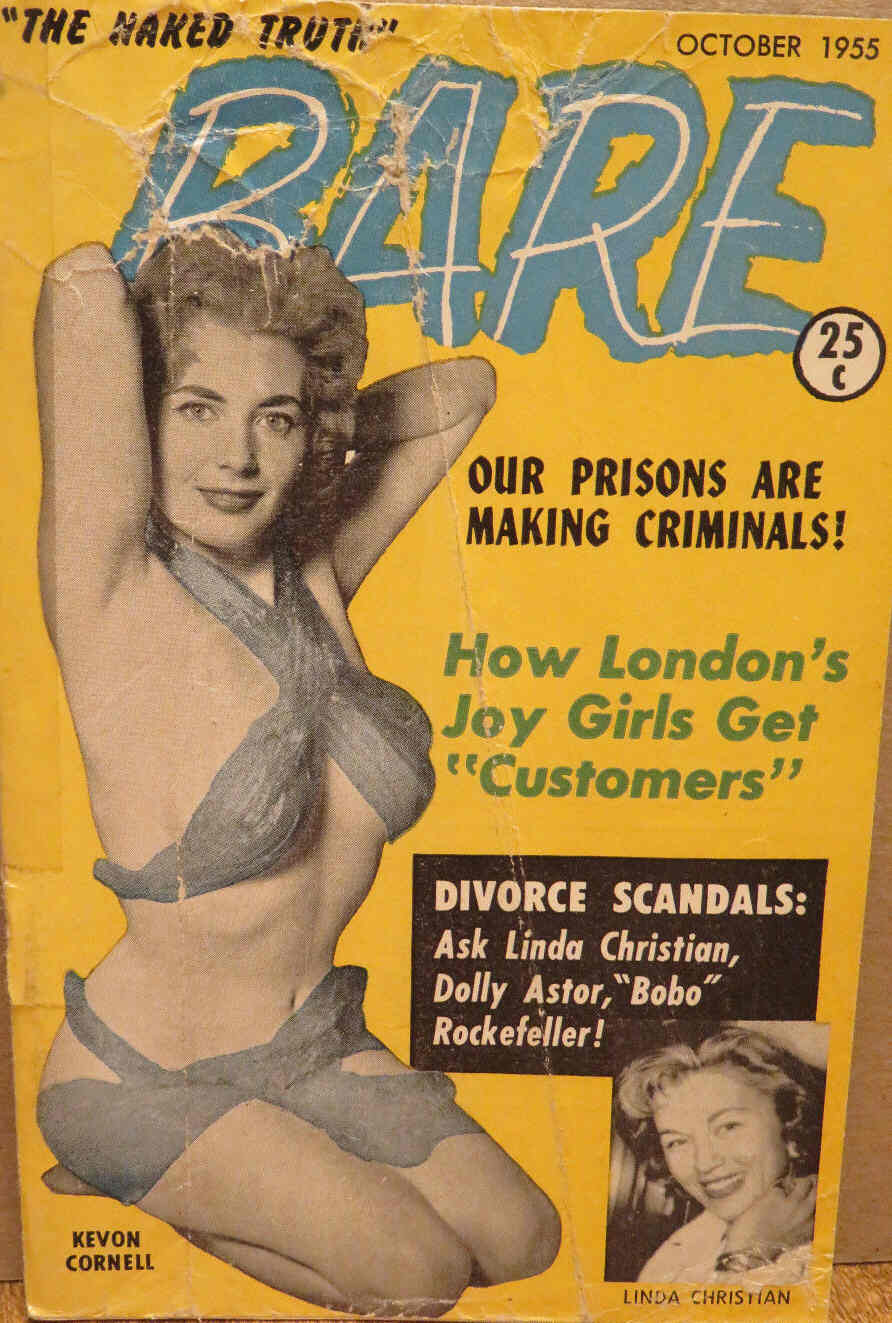 BARE magazine side cover October 1955
