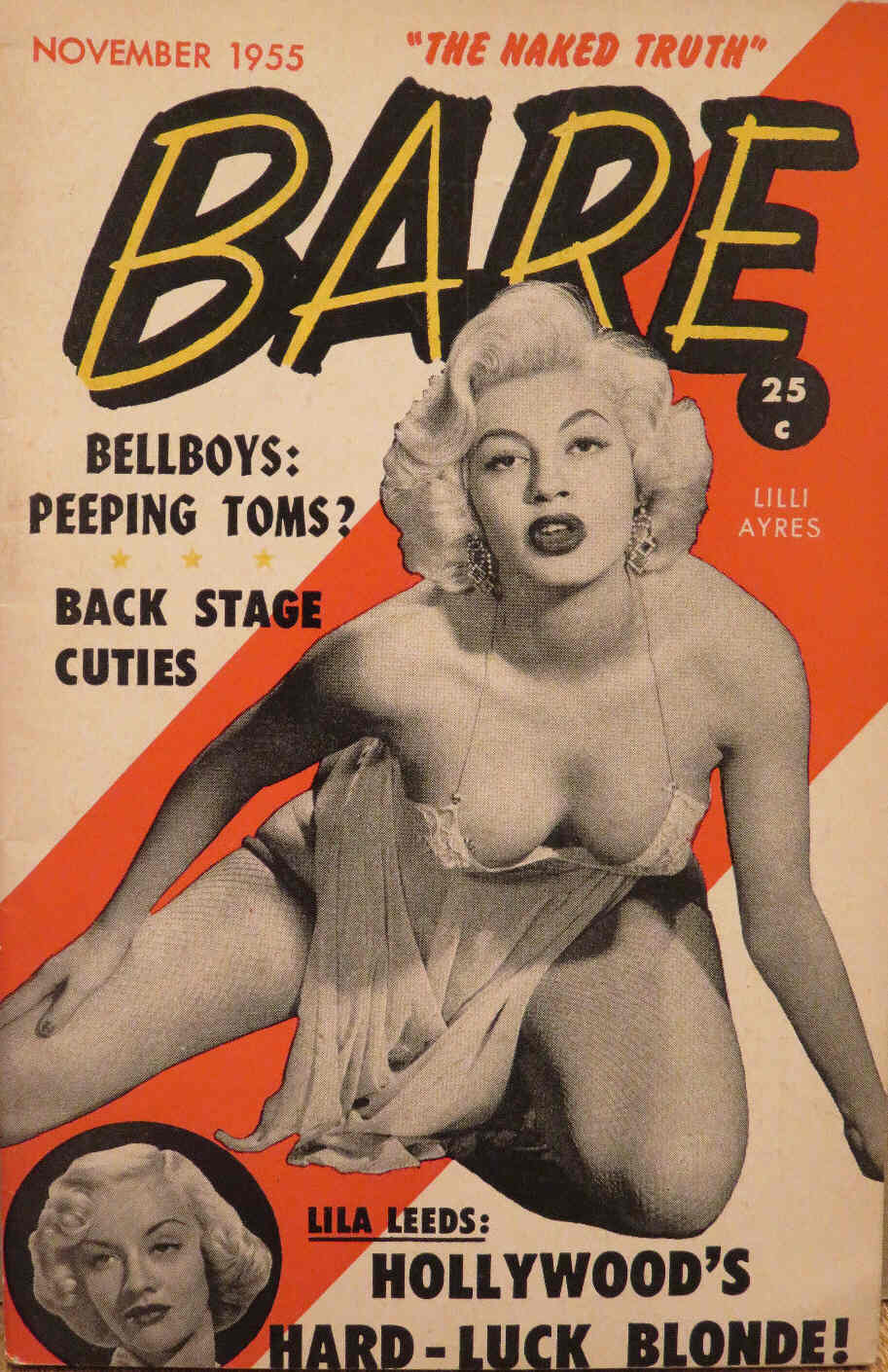 BARE magazine side cover November 1955