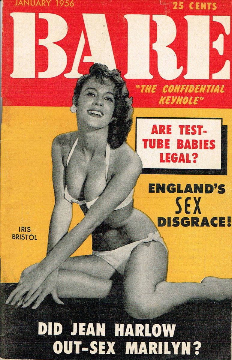 BARE magazine side cover January 1956