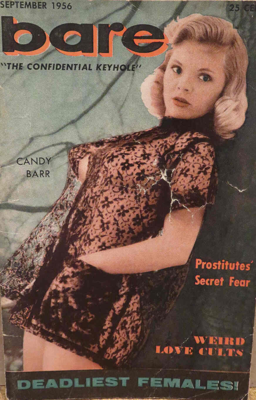 BARE magazine side cover September 1956