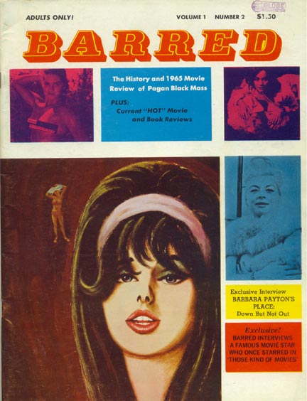 BARRED magazine side cover Issue 2  Vol 1 No 2  1965