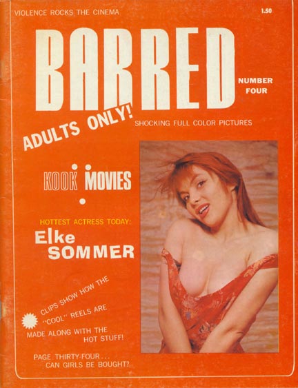 BARRED magazine side cover Issue 4  Vol 1 No 4  1966