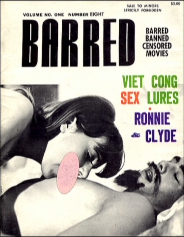 BARRED magazine side cover Issue 8  Vol 1 No 8  1967