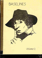 BASELINES magazine side cover Issue 2 March 1982