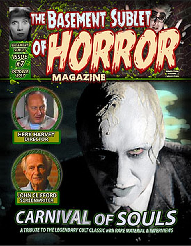 BASEMENT SUBLET OF HORROR MAGAZINE |THE magazine side cover Issue 7  October 2017
