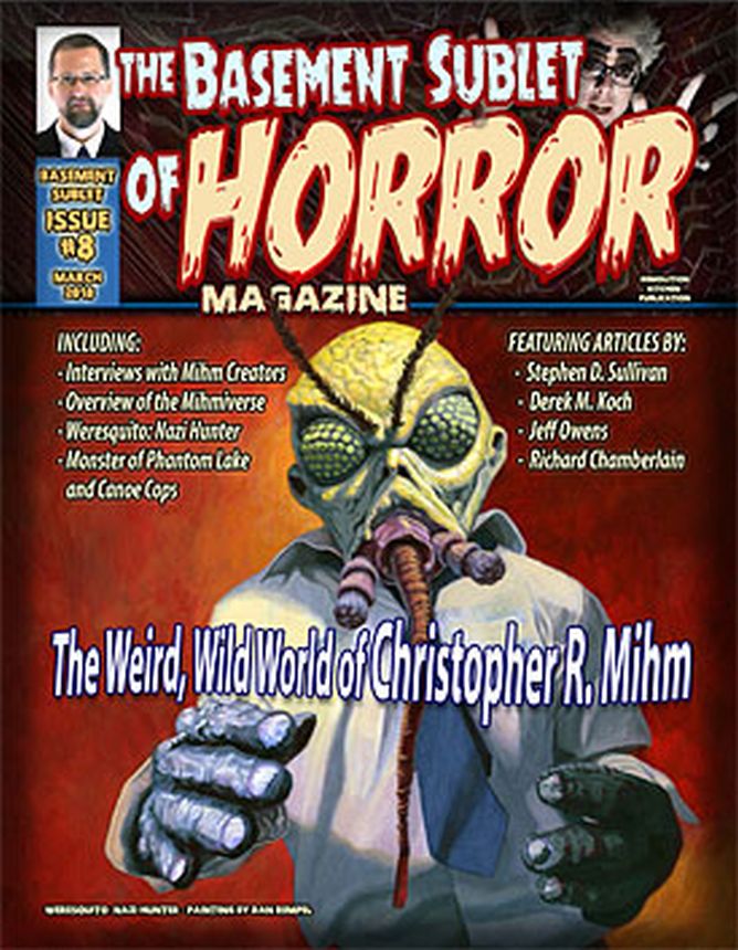 BASEMENT SUBLET OF HORROR MAGAZINE |THE magazine side cover Issue 8  March 2018