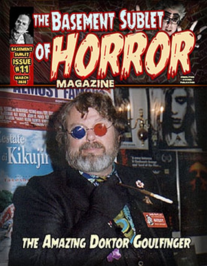 BASEMENT SUBLET OF HORROR MAGAZINE |THE magazine side cover Issue 11  March 2020
