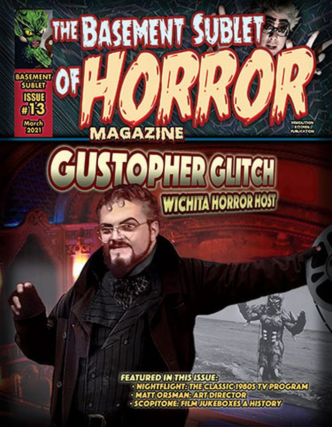 BASEMENT SUBLET OF HORROR MAGAZINE |THE magazine side cover Issue 13  March 2021