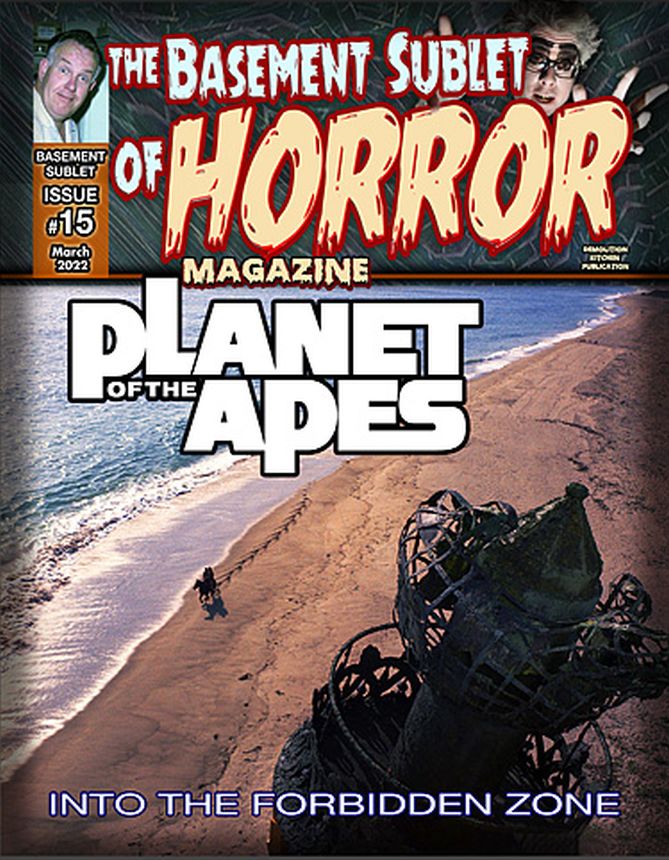 BASEMENT SUBLET OF HORROR MAGAZINE |THE magazine side cover Issue 15  March 2022