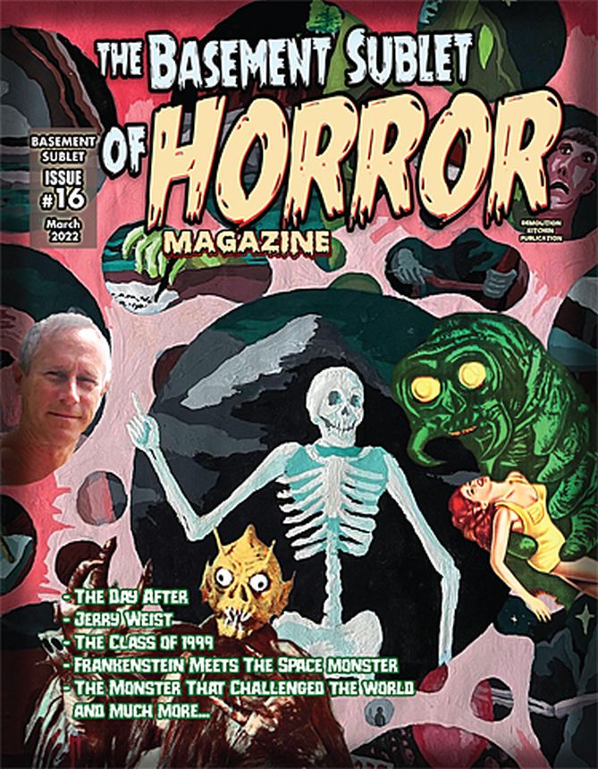 BASEMENT SUBLET OF HORROR MAGAZINE |THE magazine side cover Issue 16  March 2022