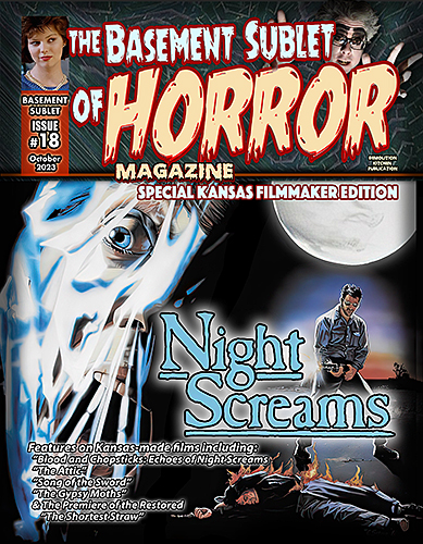BASEMENT SUBLET OF HORROR MAGAZINE |THE magazine side cover Issue 18  October 2023