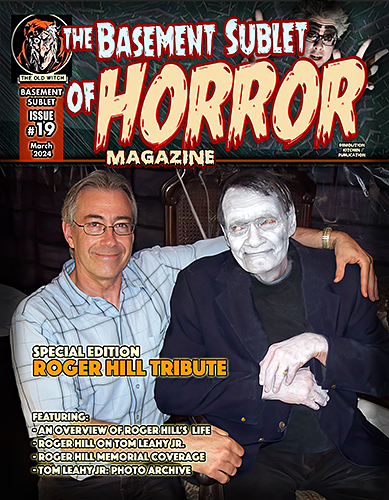 BASEMENT SUBLET OF HORROR MAGAZINE |THE magazine side cover Issue 19  March 2024