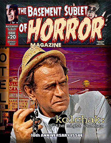 BASEMENT SUBLET OF HORROR MAGAZINE |THE magazine side cover Issue 20  October 2024