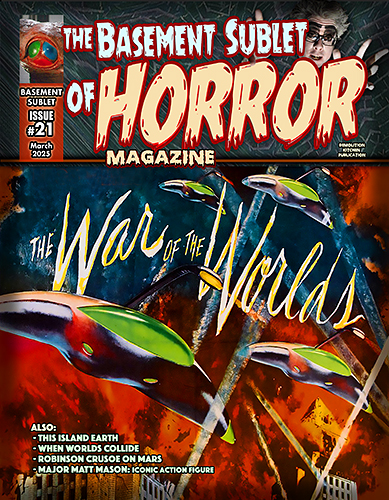 BASEMENT SUBLET OF HORROR MAGAZINE |THE magazine side cover Issue 21  March 2025