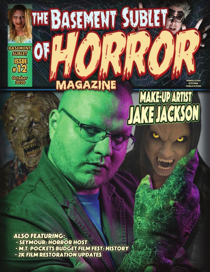 BASEMENT SUBLET OF HORROR MAGAZINE |THE magazine side cover Issue 12  October 2020